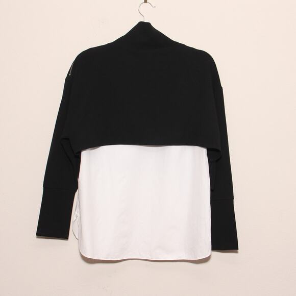 Zara Trafaluc 2 for 1 Turtleneck Tunic top Size Small Zip neckline - Picture 2 of 9
